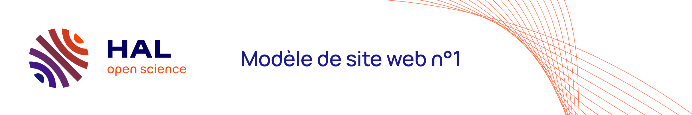 Modèle de site web n°1 : En-tête du site