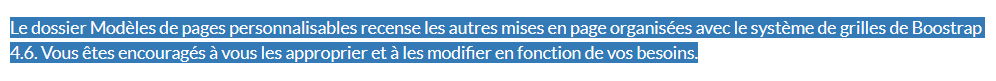 Feuille de styles CSS : Couleur de sélection du texte : Exemple