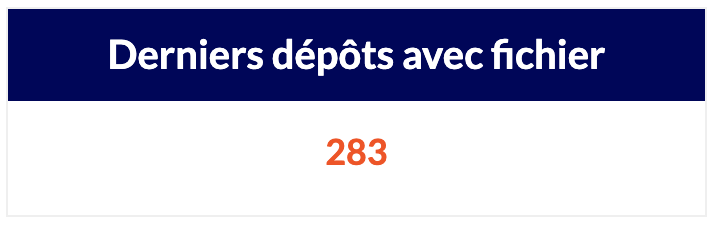 Widget Dépôt : exemple